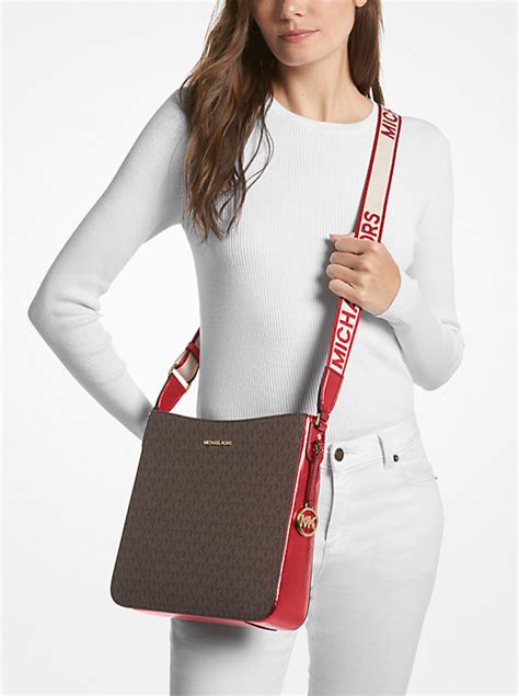 samira michael kors|Samira Large Signature Logo Messenger Bag .